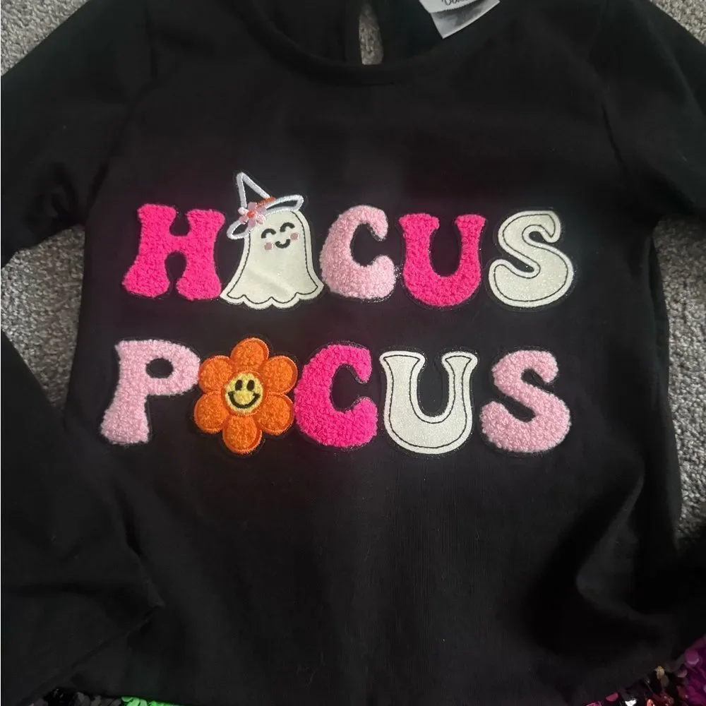 Counting Daisies Hocus Pocus Kids Sequin Dress Sz M (7/8)